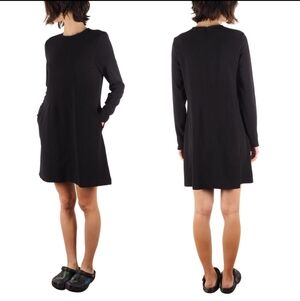 Ganni Black Long Sleeve Dress